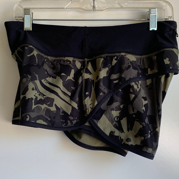 Lululemon Speed Short Pop Cut Fatigue Green/Black Size 6 or 8 (size missing) - Picture 9 of 9